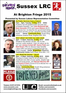 2015 Brighton Fringe poster