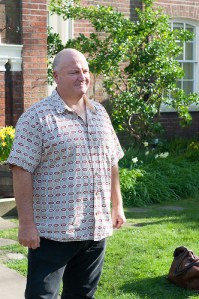 Bob Crow outside the Brighton Friends' Meeting House on Saturday 8 March 2014; (c) Morten Watkins