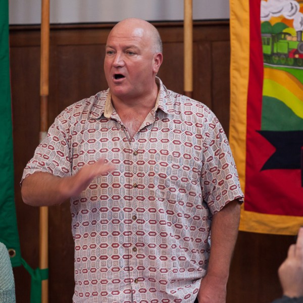 Bob Crow in Brighton on Saturday 8 March 2014 (c) Morten Watkins