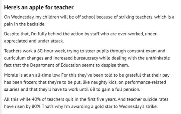 (c) Fiona Phillips, The Mirror, 22 March 2014