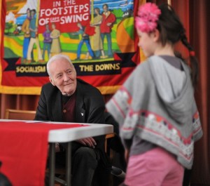 Tony Benn at Brighton Fringe 2013; (c) Morten Watkins