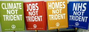 Not Trident placards