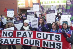 UNISON no pay cuts, save our NHS
