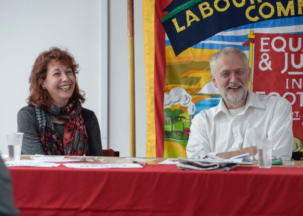 Not just Nancy Platts and Jeremy Corbyn MP but everyone enjoys themselves at Sussex LRC events! (copyright Morten Watkins)